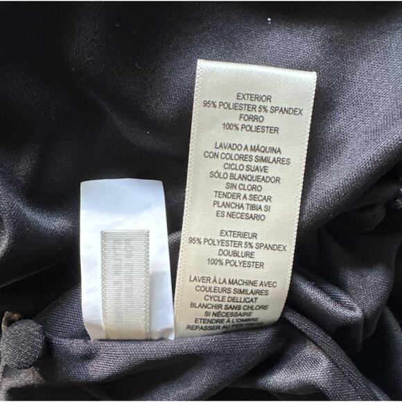 NWT Eliza J Black Twist Front Sleeveless Long Evening Dress Women's Size 4 - Picture 9 of 11